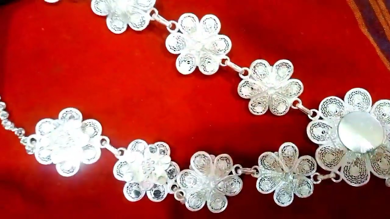 silver filigree design #silver girls necklace #silver hara#silver tarakasi design # necklace #silver