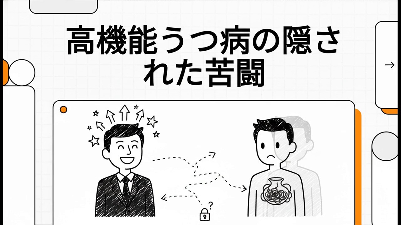高機能うつ病の隠された苦闘：完璧主義の裏に隠れた「沈黙の叫び」