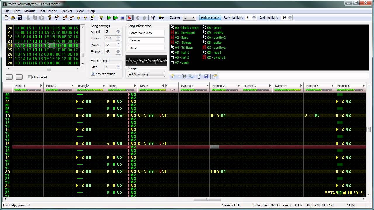 Final Fantasy VIII - Force Your Way Famitracker Cover (8-bit)