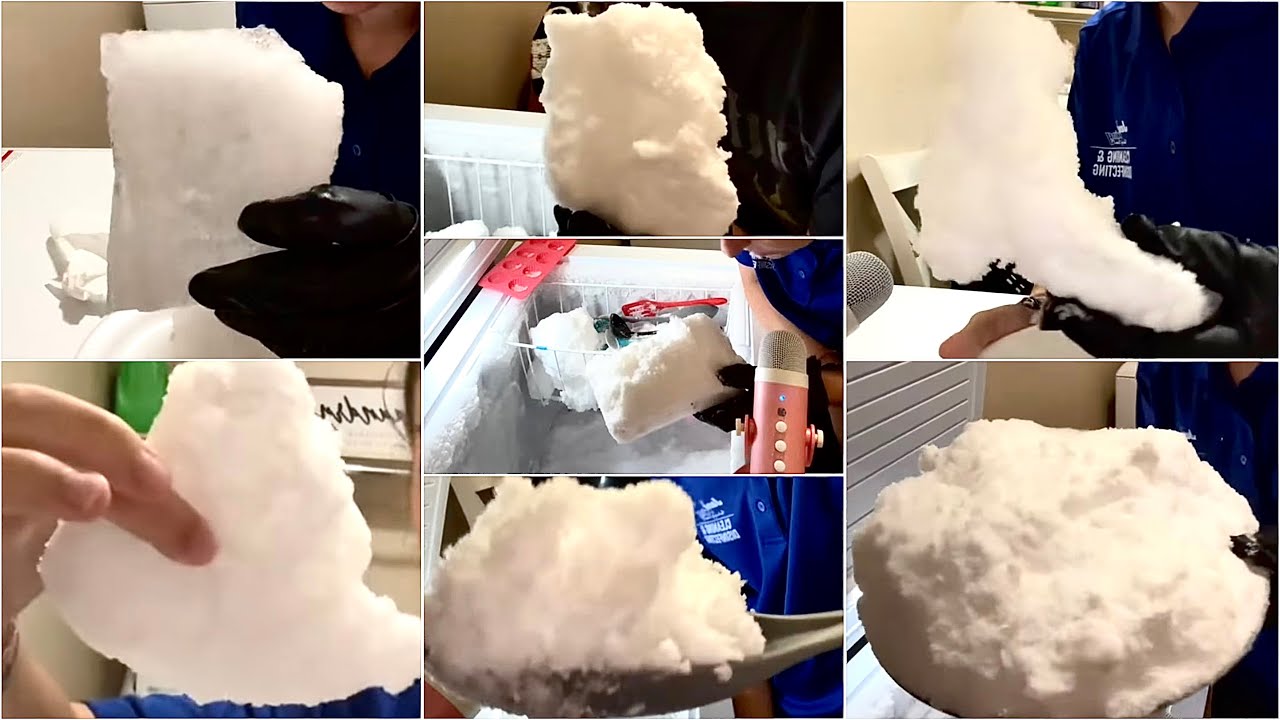 ICE EATING ASMR FREEZER FROST COMPILATION brandihinton on tiktok 🧊