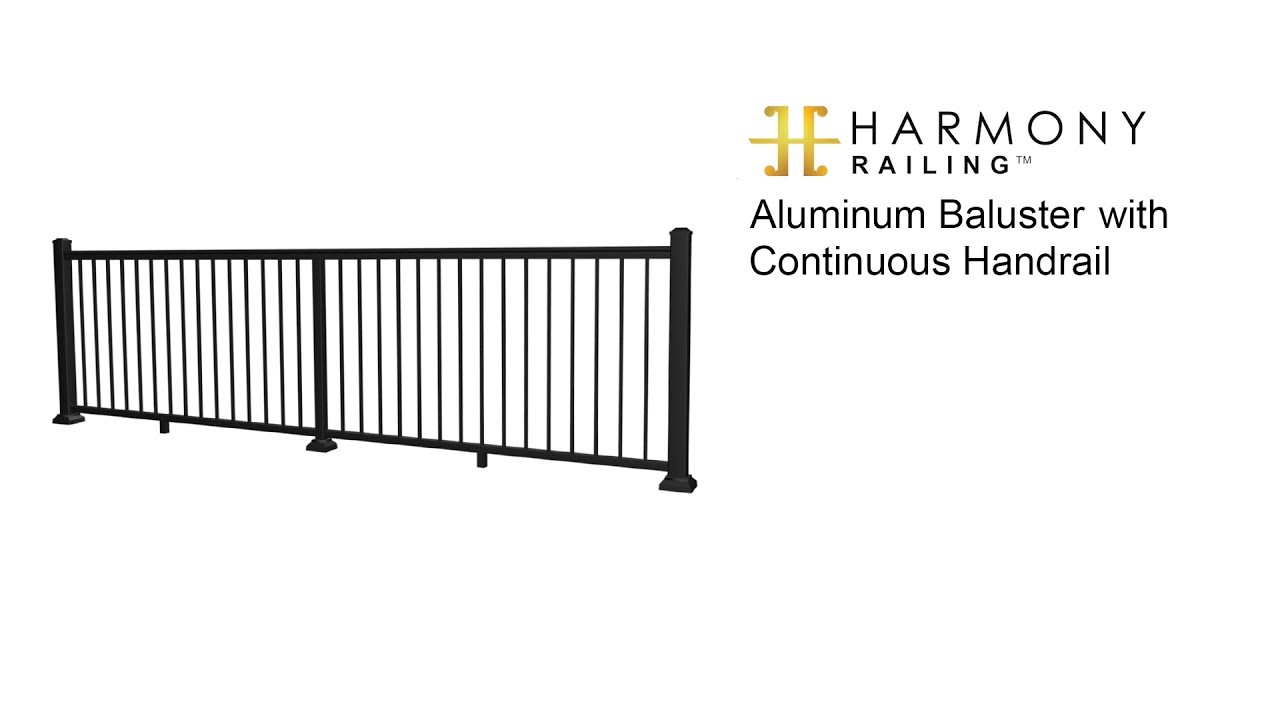 Level Railing with Continuous Top Rail | Harmony Railing