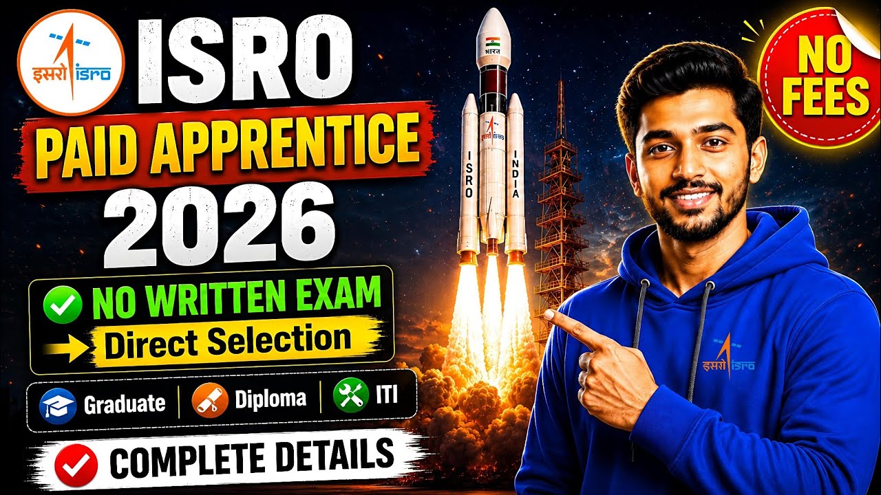 ISRO Paid Apprentice Recruitment 2026 🚀 | Complete Guide | Graduate, Diploma & ITI | Apply Now