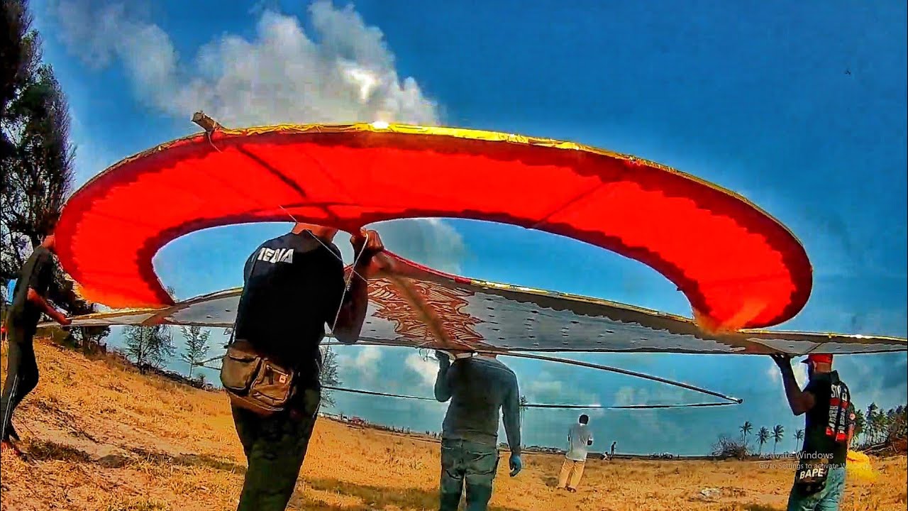 Lamalif - Terpacak Kepala | Bahana Sang Puyuh Gergasi Mencabar Ribut | Wau Malaysia | Kite Flying