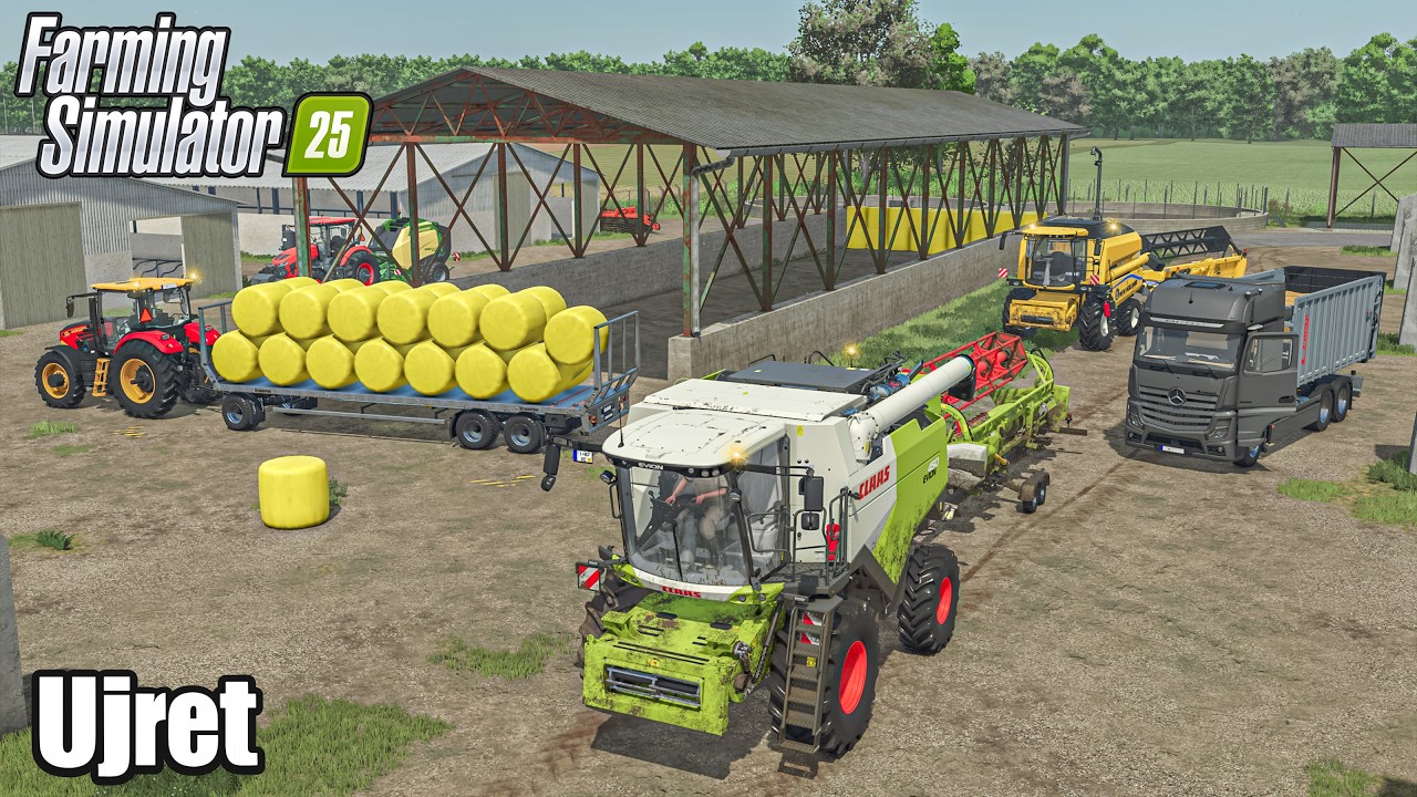 BALES COLLECT & HARVESTER UPGRADE | Farming Simulator 25