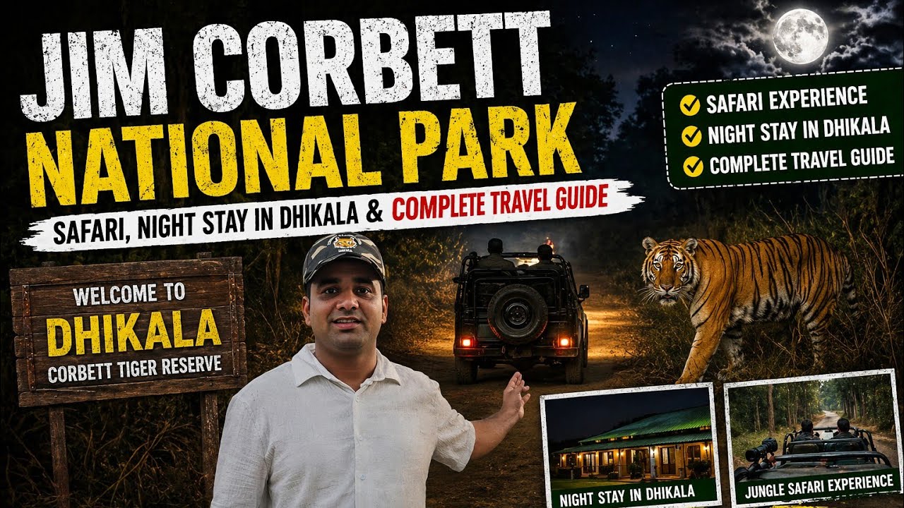 JIM CORBETT NATIONAL PARK TOUR AND SAFARI | JIM CORBETT DHIKALA ZONE NIGHT STAY | JIM CORBETT VLOG