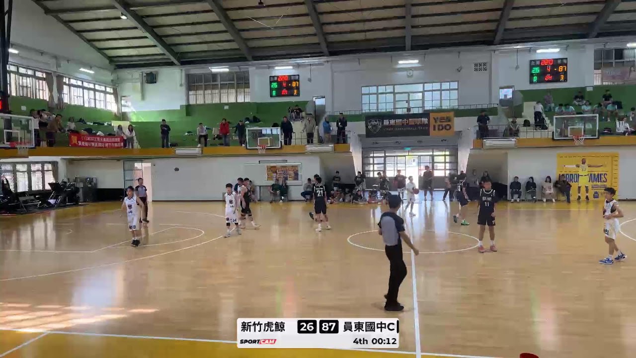 【2025-26新竹縣三級聯盟賽G31國男B組】Hustle新竹虎鯨 ⊕ 員東國中C - 2026/1/17