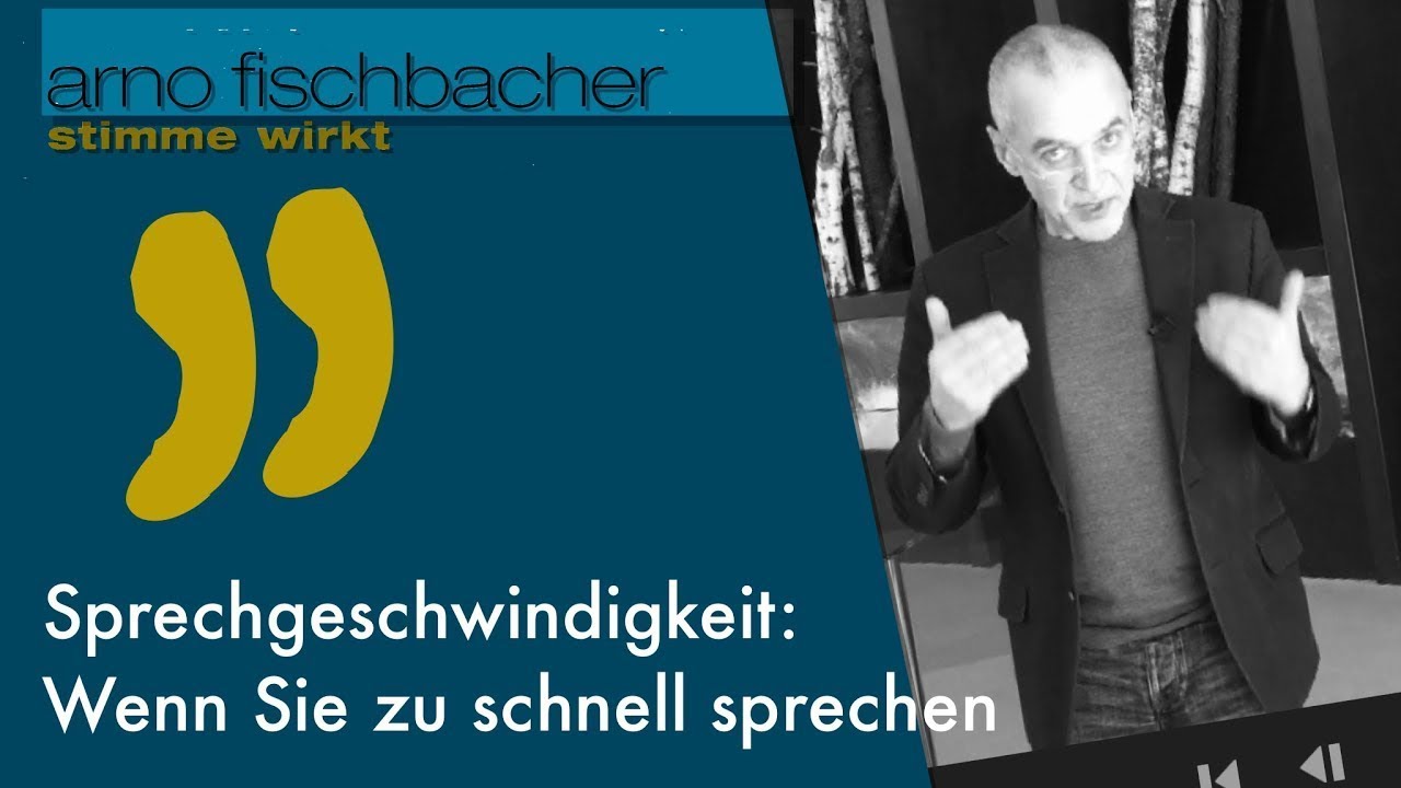 Zu schnell sprechen: So verringerst Du Deine Sprechgeschwindigkeit!