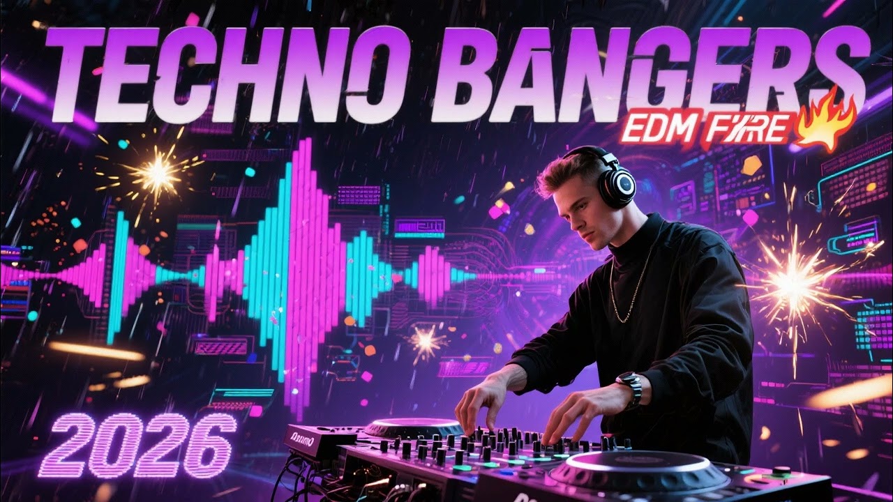 ТЕХНО БАСС МИКШ 2026 🔊 Бесконечные EDM-хиты для вечеринок 🔥 Лучшие танцевальные техно-ремиксы 26