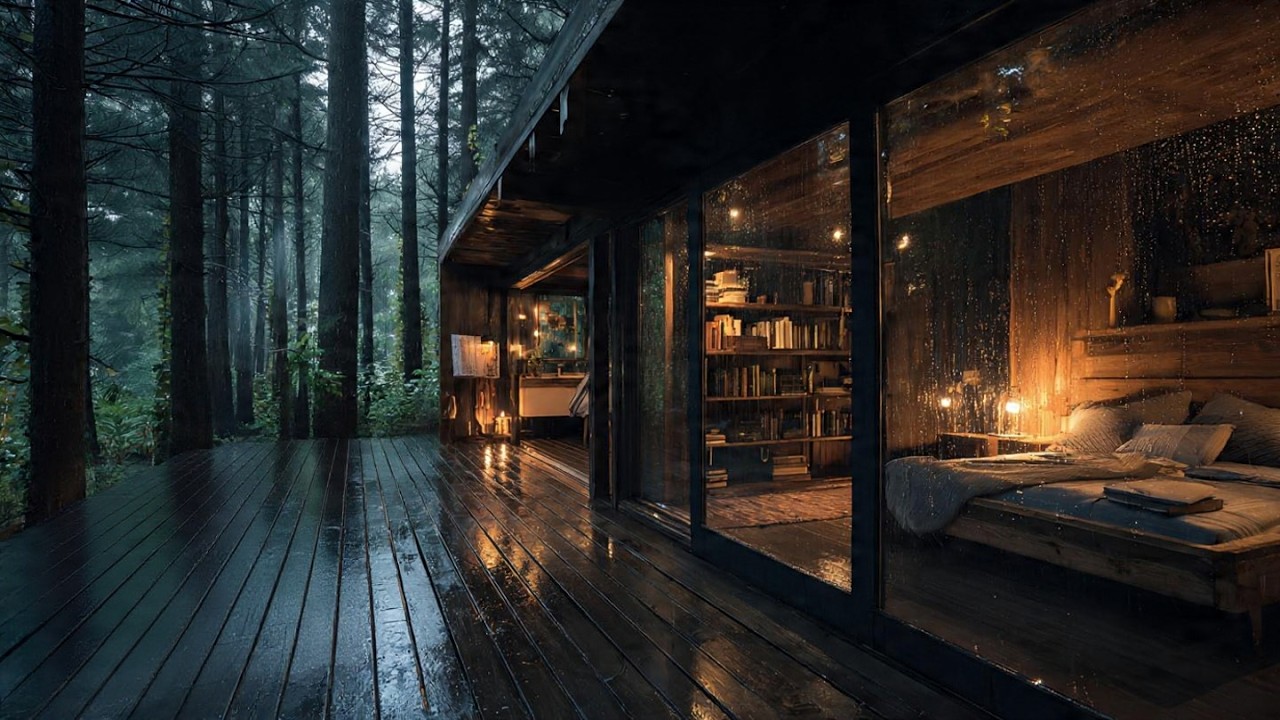 Best Rain in the Forest at Night  | Sleep Deeply with Rain Sounds  - Soothing Rain Sounds for Sleep