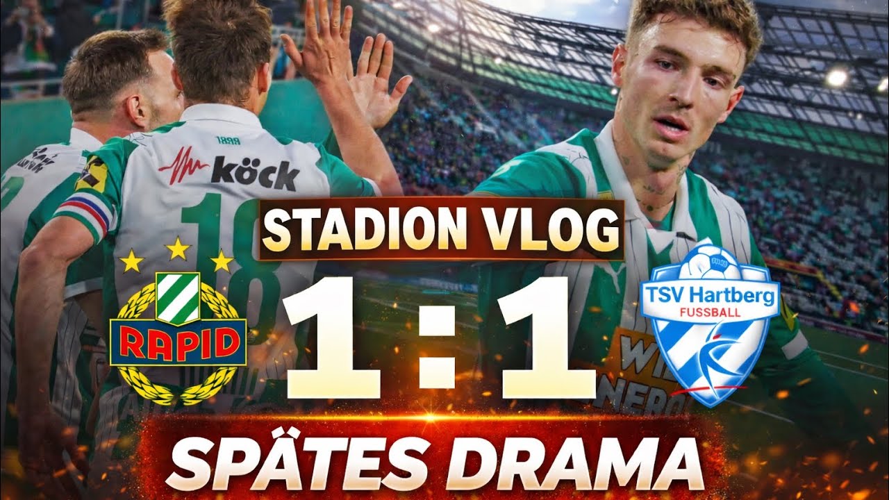 Rapid Wien vs. Hartberg | Stadion Vlog im Allianz Stadion | 1:1 Bundesliga