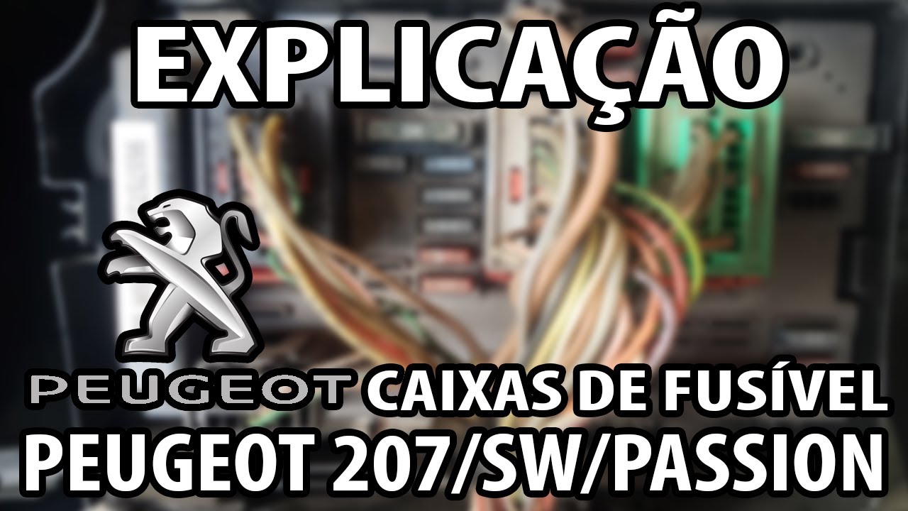 EXPLICAÇÃO COMPLETA DA CAIXA DE FUSÍVEL (PEUGEOT 207/PASSION/SW 2007) - O REI DOS GATILHOS #WithMe