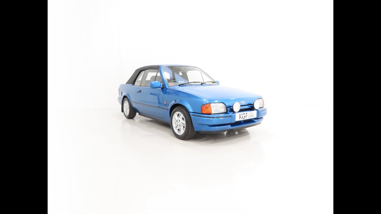 A Fabulously Original Ford Escort Cabriolet XR3i with Only 32,279 Miles - SOLD!