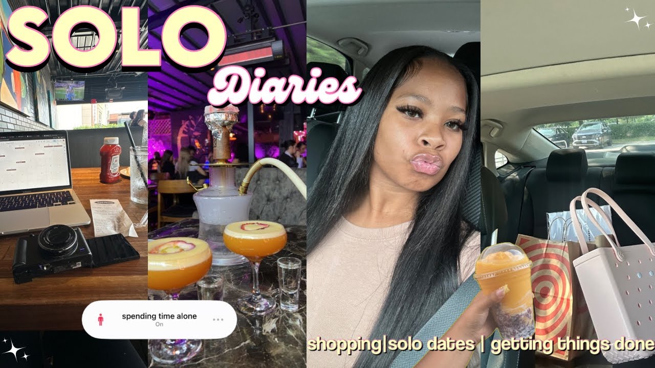 solo diaries vlog🦄🩷: figuring out who i am by myself, shopping, solo lunch date, etc⭐️