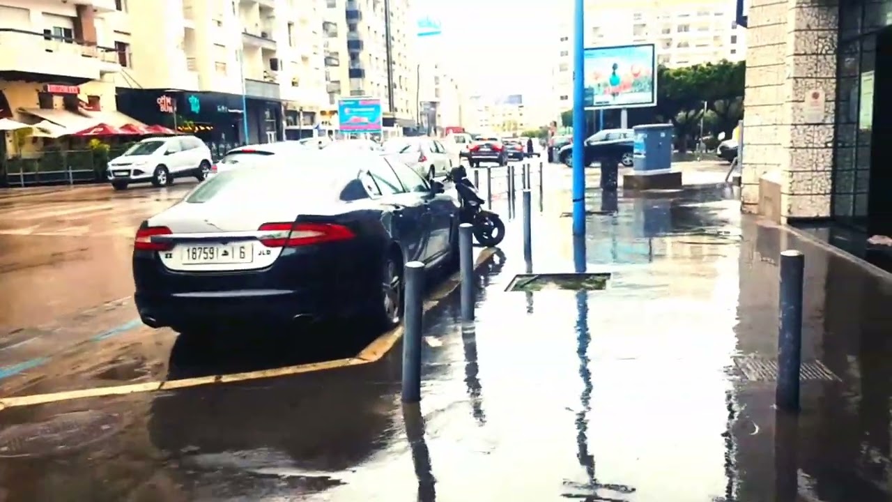 امطار الخير في مدينة الدار البيضاء