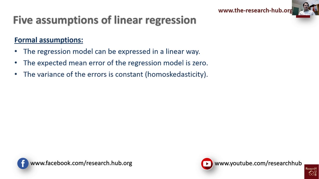 Five assumptions of linear regression