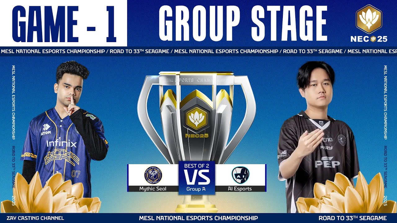 [Game - 1]  Mythic SEAL vs AI Esports | MESL National Esports Championship