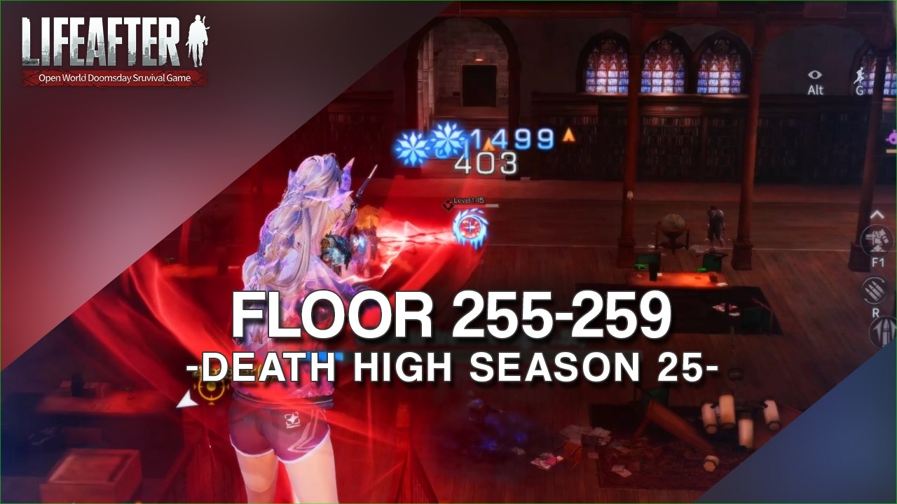 Lifeafter - Death high season 25 floor 255 - 259 Virus master gameplay NA server