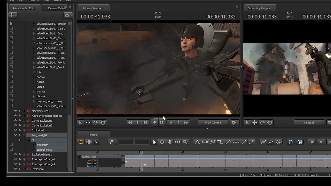 TimeLapse editing my animation on SFm