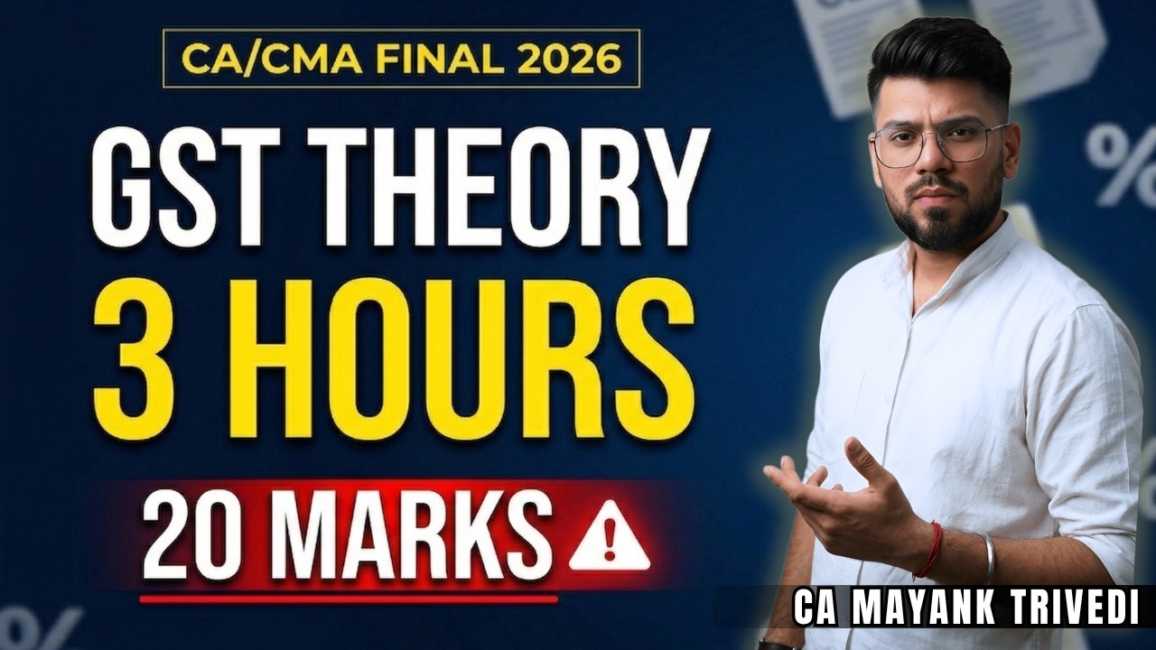 GST Theory Complete Revision (3 Hours) | Exam Focused | Handwritten Notes 2026 CA Mayank Trivedi IDT