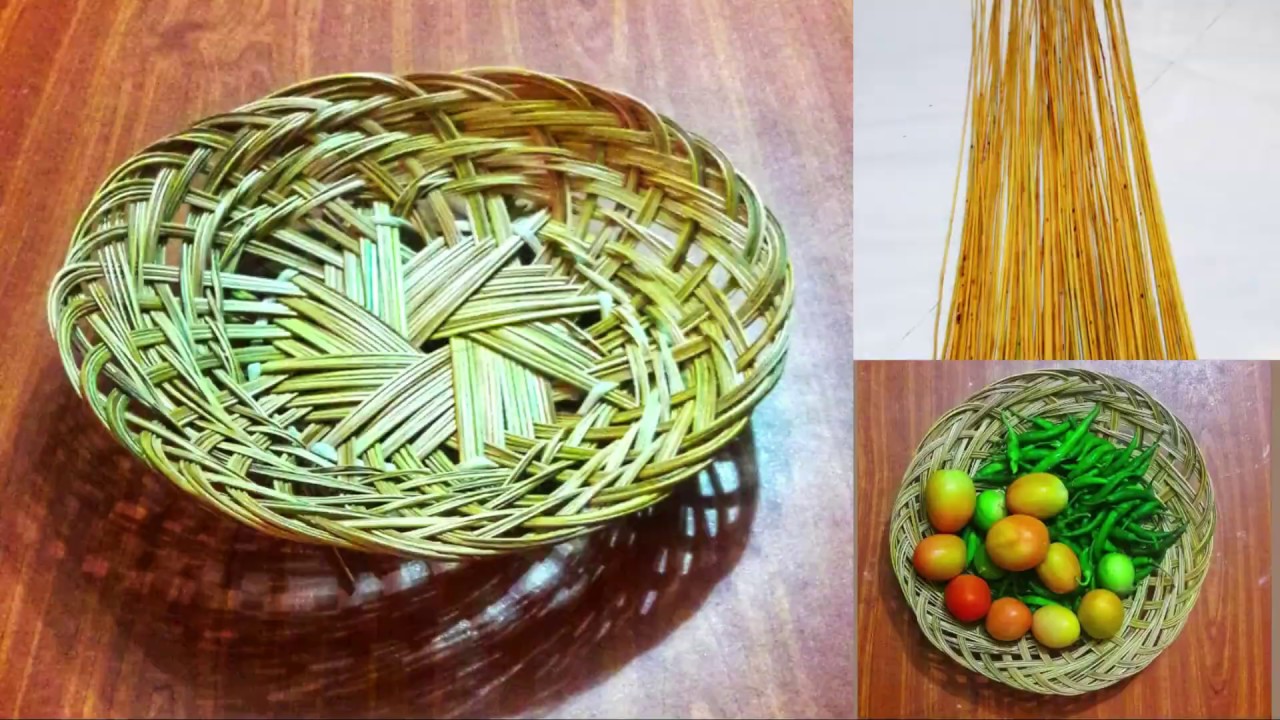 How to make a coconut leaf craft|midrib stick|basket|DIY