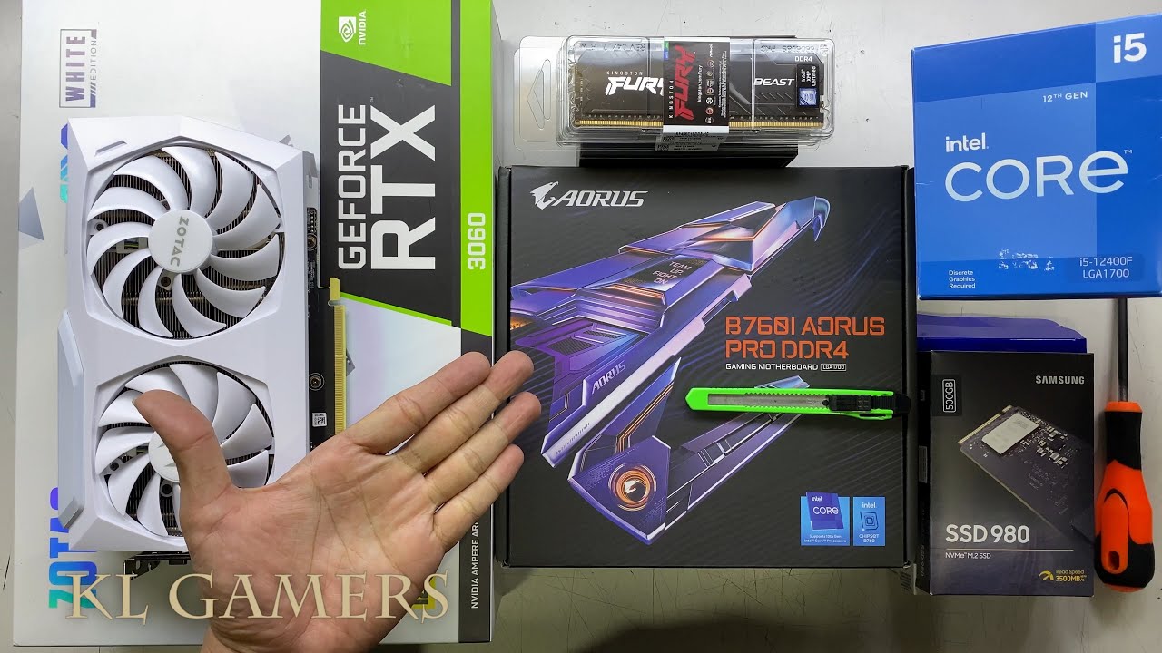intel Core i5 12400F GIGABYTE B760I AORUS PRO DDR4 RTX3060 NZXT H1 ITX Gaming PC Build