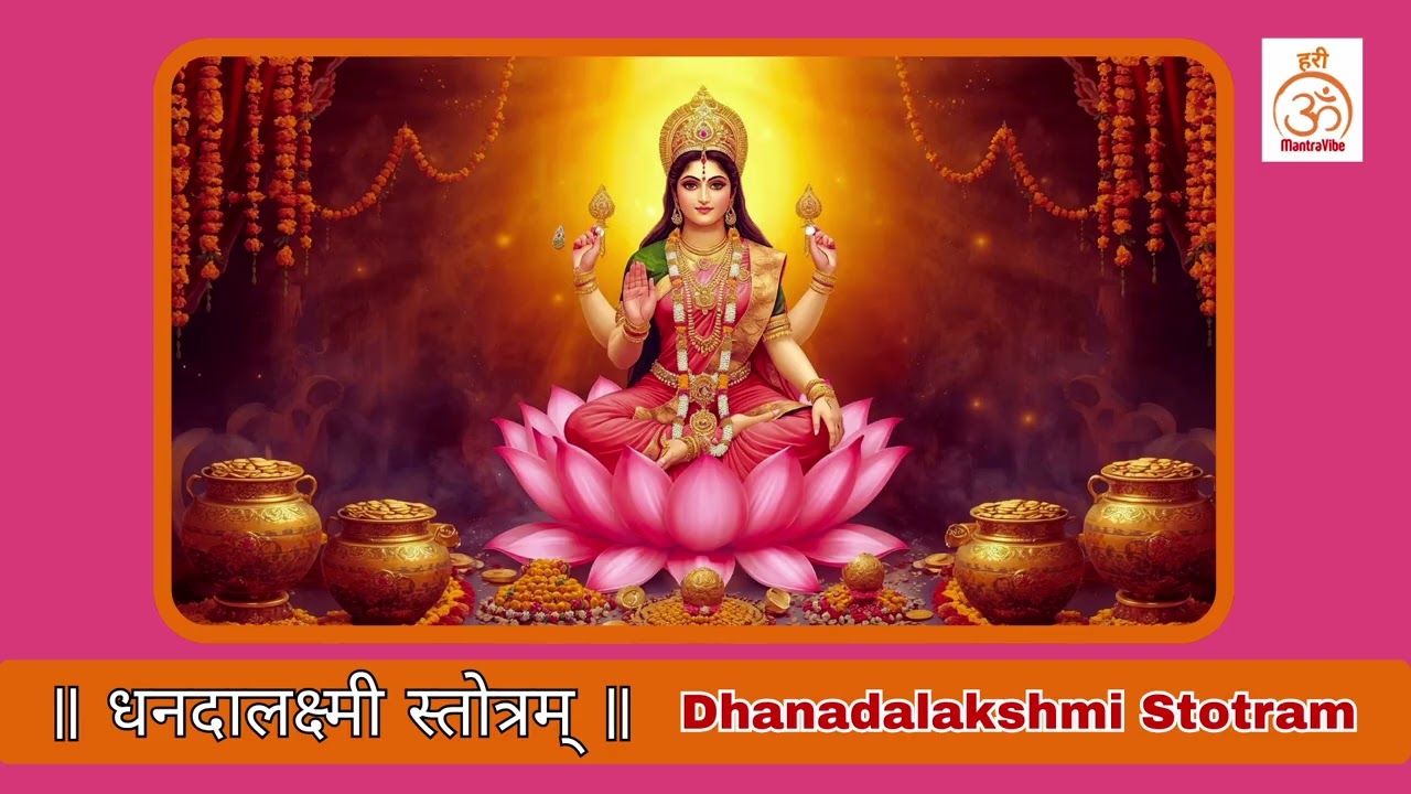 Dhanadalakshmi Stotram | धनदालक्ष्मी स्तोत्रम् | Wealth & Prosperity Mantra | Mahalakshmi Stotram