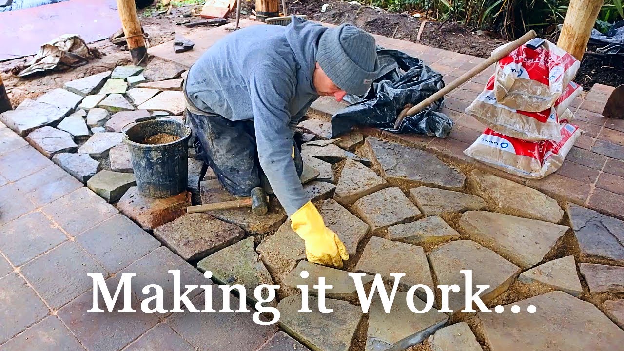 Building a Beautiful Floor from 100% Free Materials | Off-Grid Outdoor Kitchen