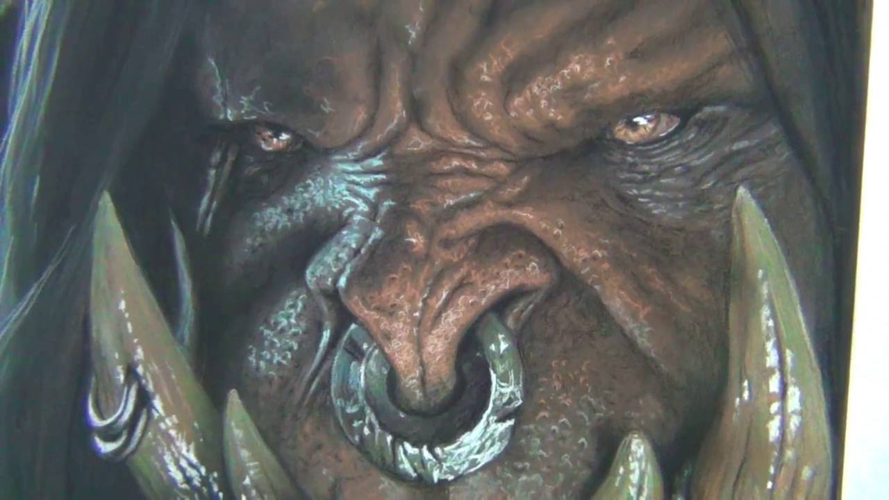 como desenhar Grommash Hellscream do WoW - speed drawing - Curso de Desenho IPStudio