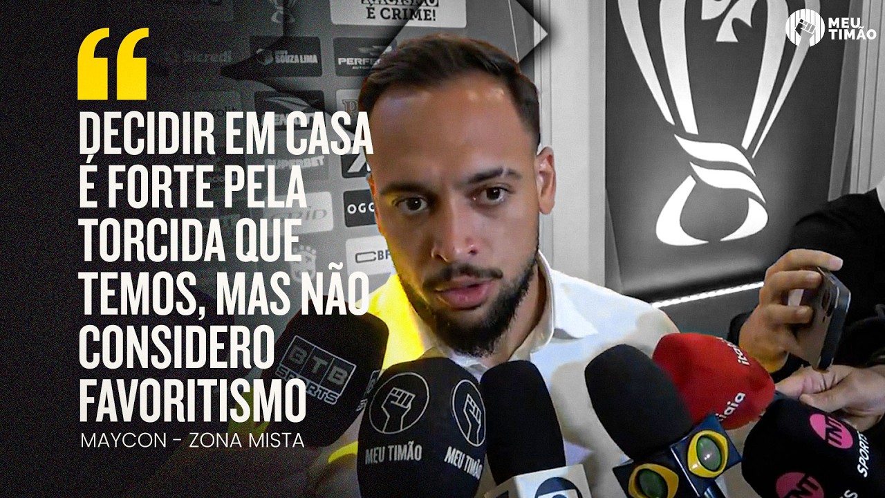 MAYCON CITA IMPORTÂNCIA DA NEO QUÍMICA ARENA E DE DORIVAL JR NA DECISÃO DA COPA DO BRASIL