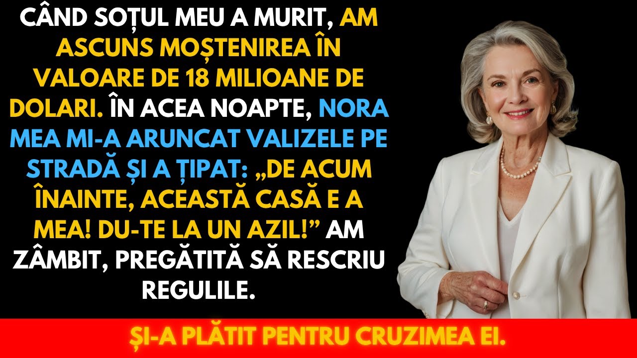 Când am rămas văduvă nora mea a strigat „Acum eu conduc!” Nu avea habar de cei 18 milioane de dolari