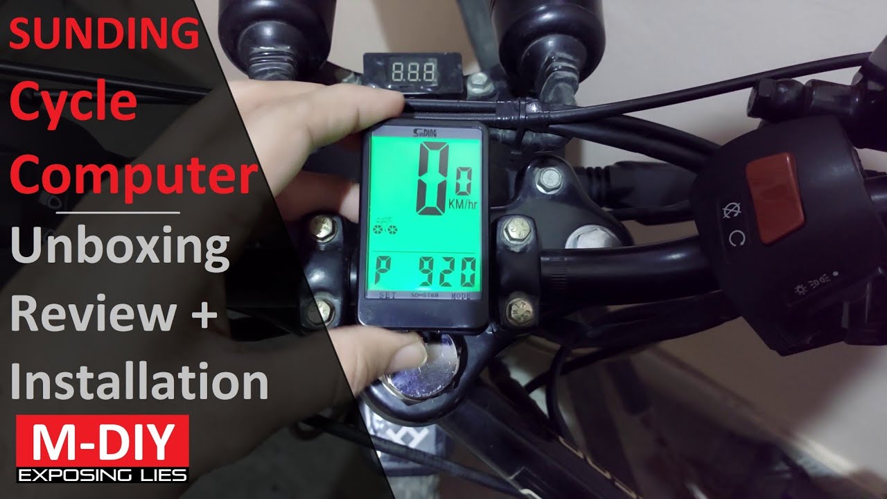 Sunding Cycle Computer (Unboxing Review + Installation)