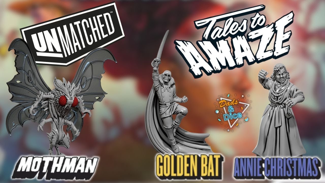 UNMATCHED: TALES TO AMAZE | Mothman vs. Golden Bat & Annie Christmas | Solo Playthrough