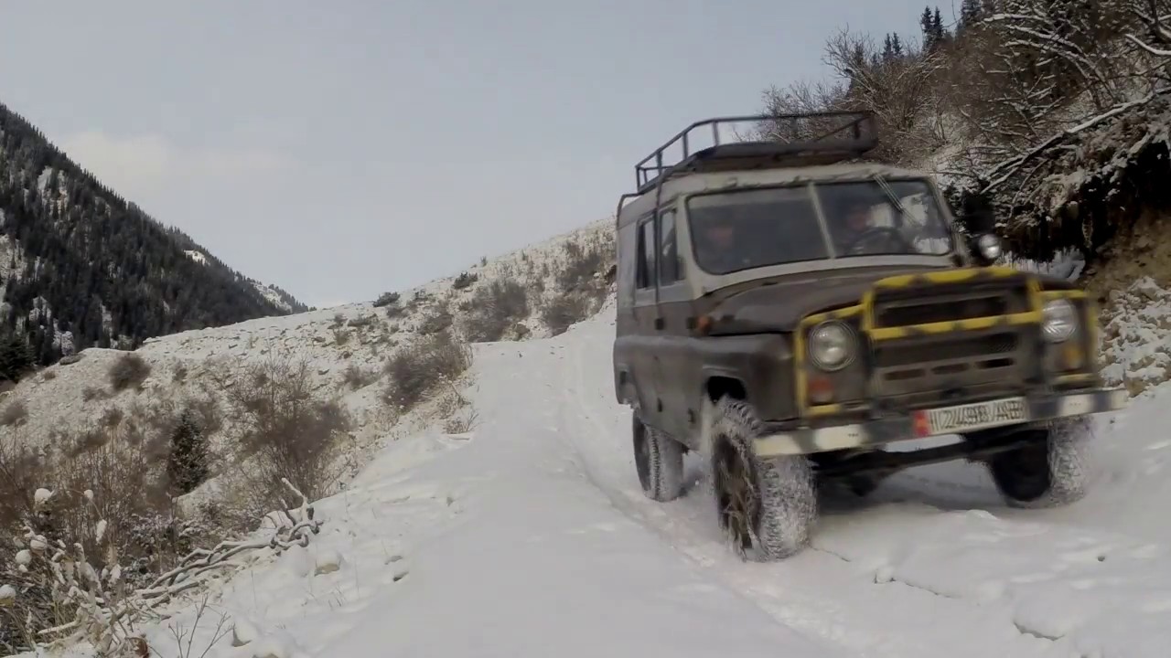 Поездка на Алтын Арашан Зимой/ Trip to Altyn-Arashan in the Winter, UAZ