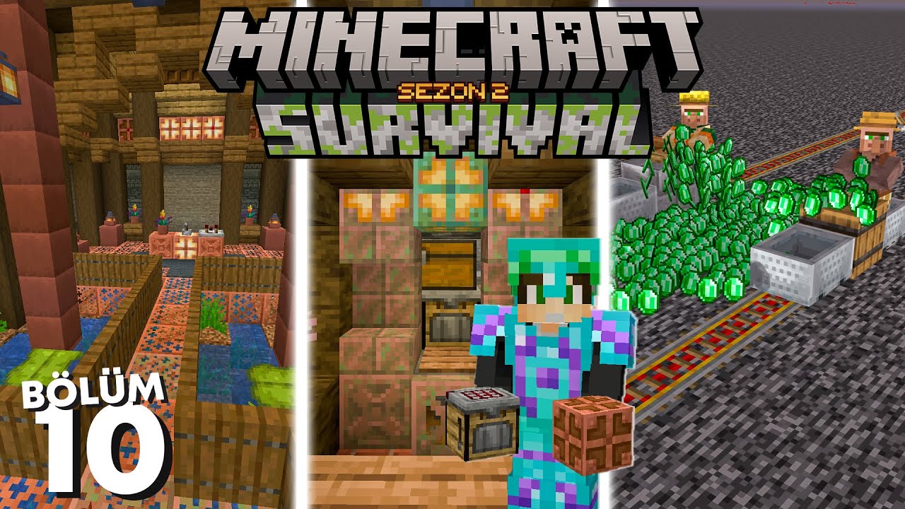 1.21'e Geçiş ve Stoğu Bitmeyen Ticaret Düzeneği! - Minecraft Survival #10