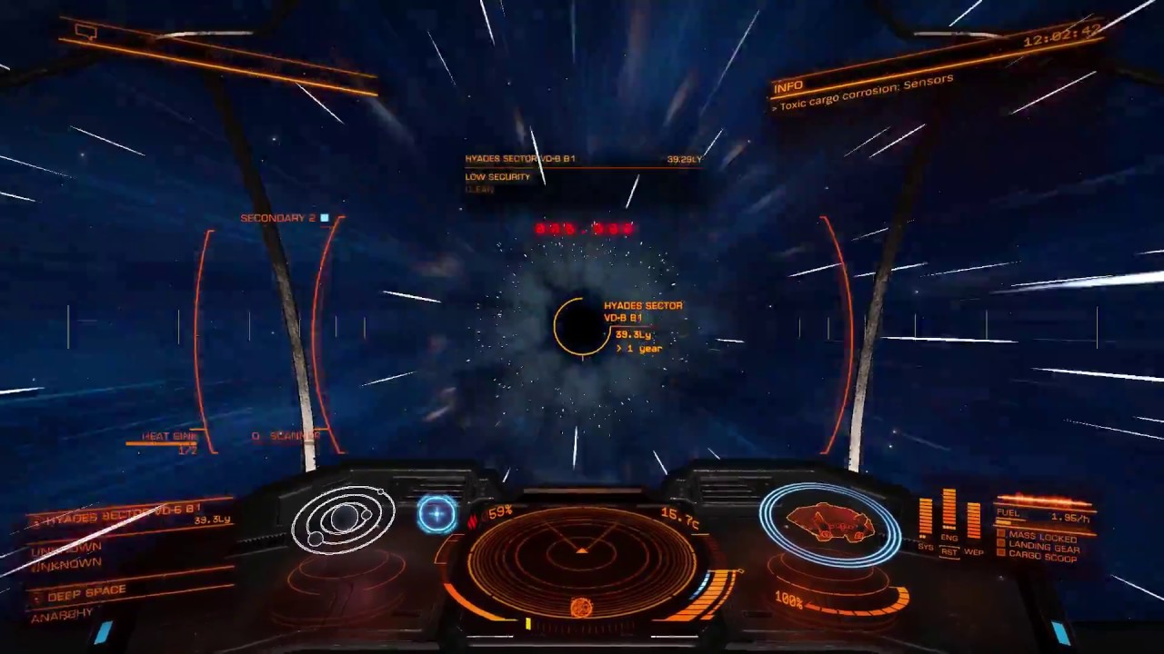 Strange Jump in Elite Dangerous
