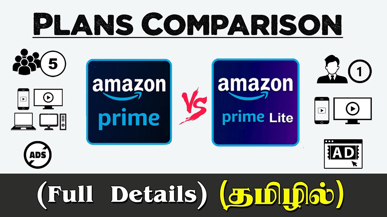 Amazon Prime Lite vs Amazon Prime Tamil | Difference Between Amazon Prime vs Prime Lite in Tamil