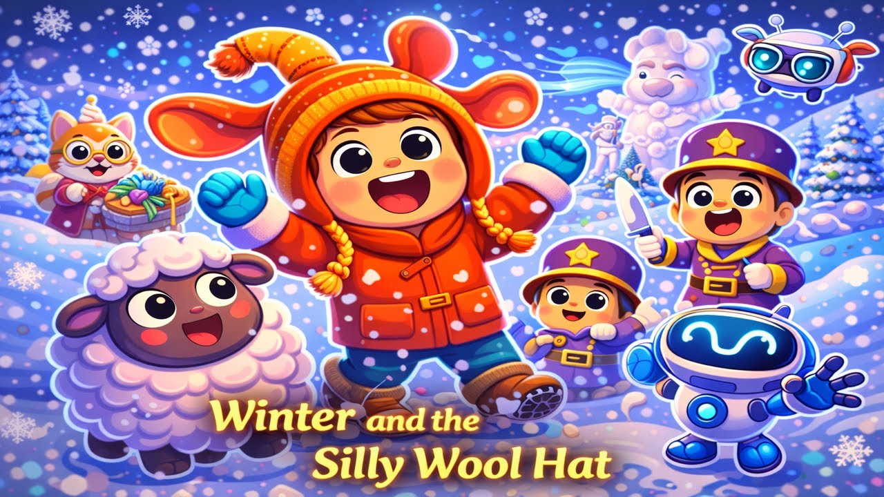 Winter and the Silly Wool Hat | Finn & Dolly | 3D Cartoon for Kids | Winter Story