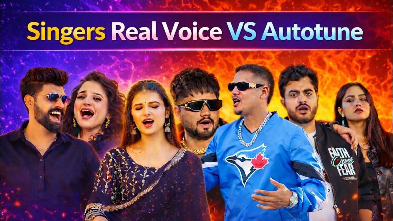 Haryanvi Singers Real Voice VS Autotune 😱