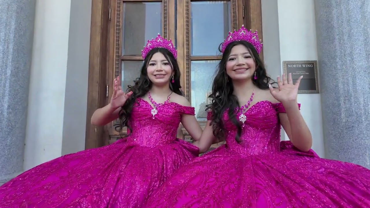 Jocelyn and Jaquelin - Quince Primaveras Twins