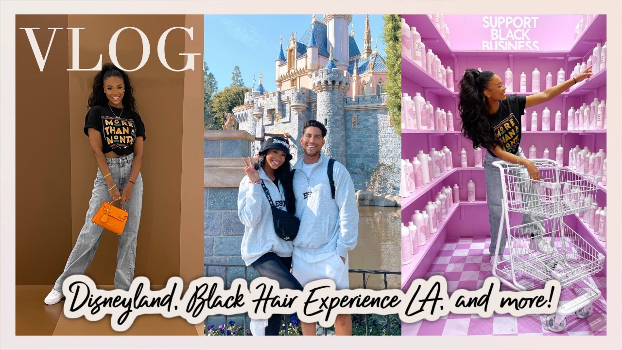 THE VLOGS ARE BACK! Disneyland Date, The Black Hair Experience LA, and more | Lynsey Anastasia