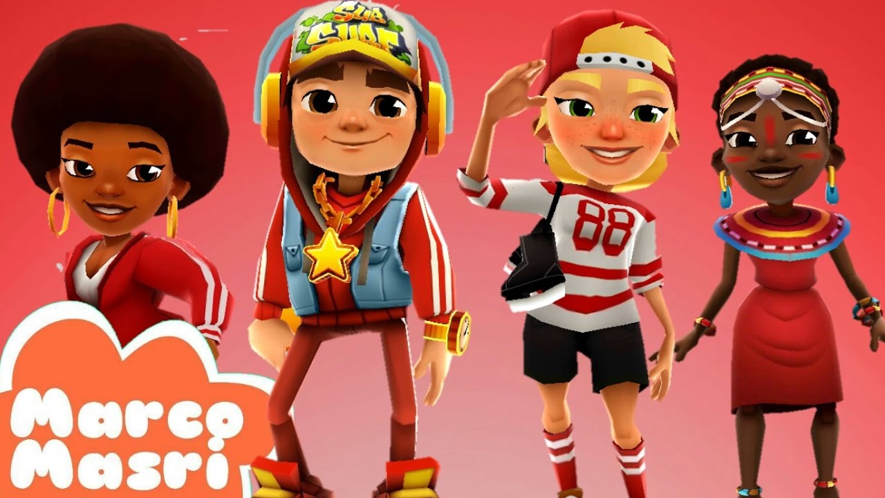 Subway Surfers Red Pack | JAKE, FRIZZY, ZURI and OLIVIA