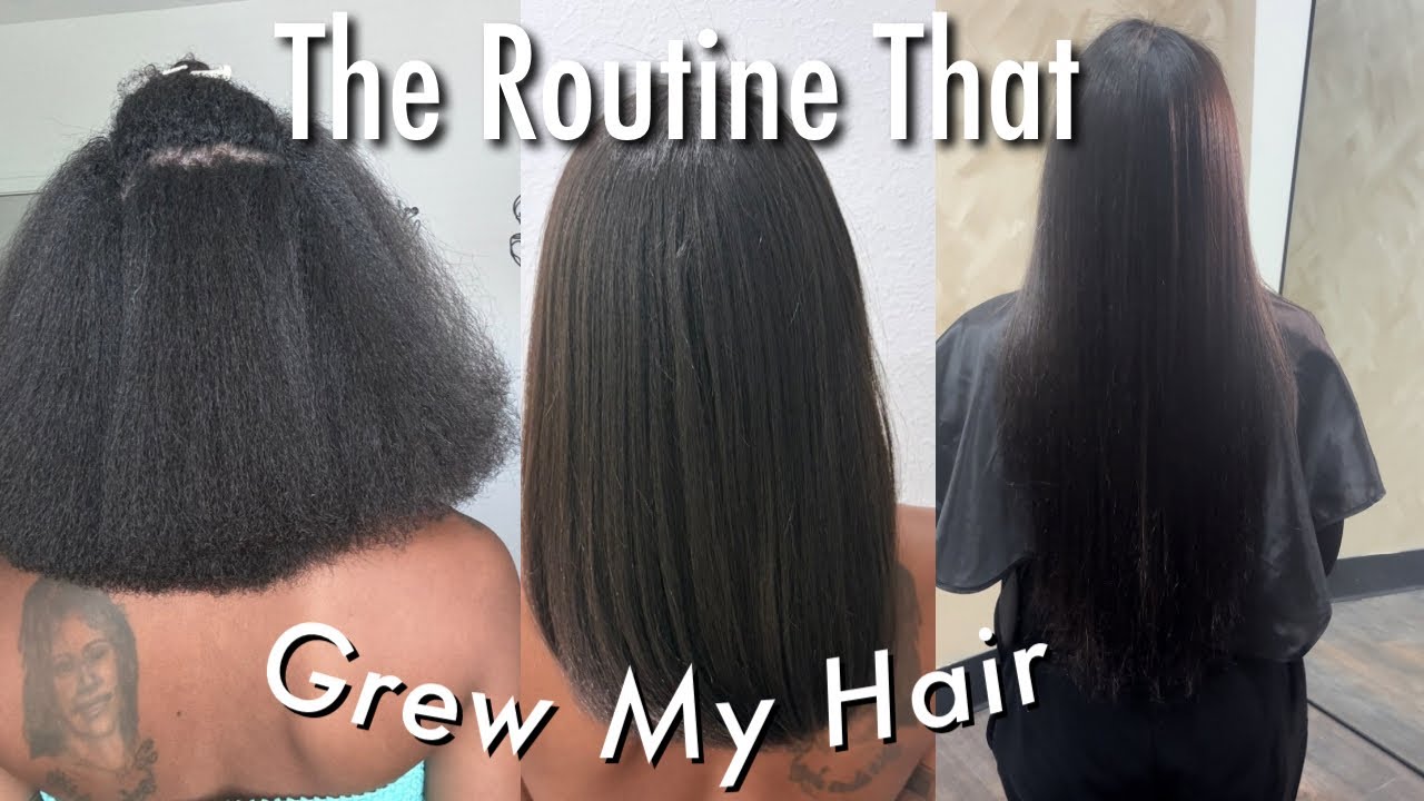 Natural hair care routine for length retention | how to grow long hair & protective styles! 