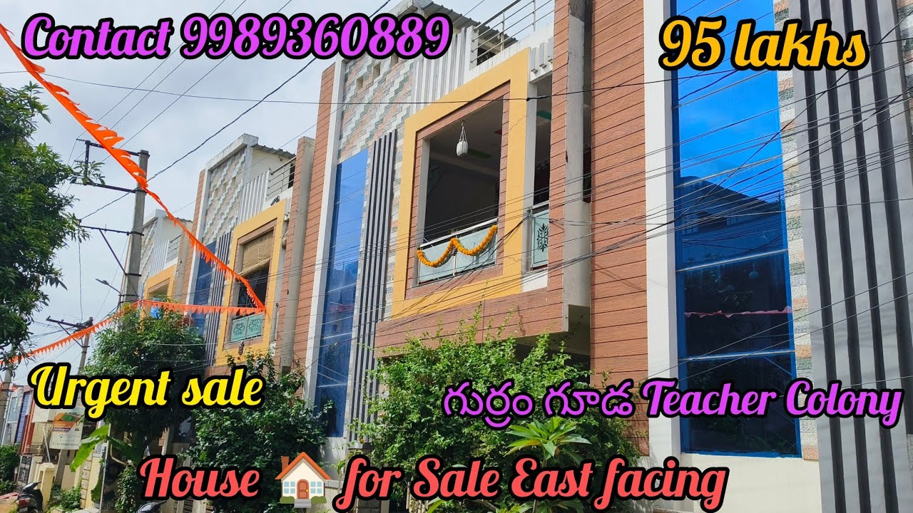 #hyderabad #realestate House 🏡 for Sale East facing #Gurram guda teacher colony #9989360889 