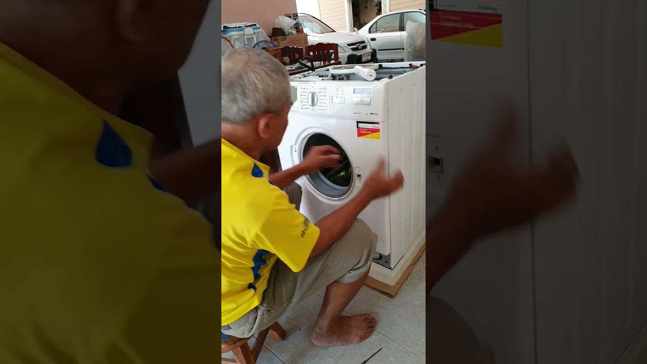 2023-07-06 ซ่อมเครื่องซักผ้า Siemens EP.01
