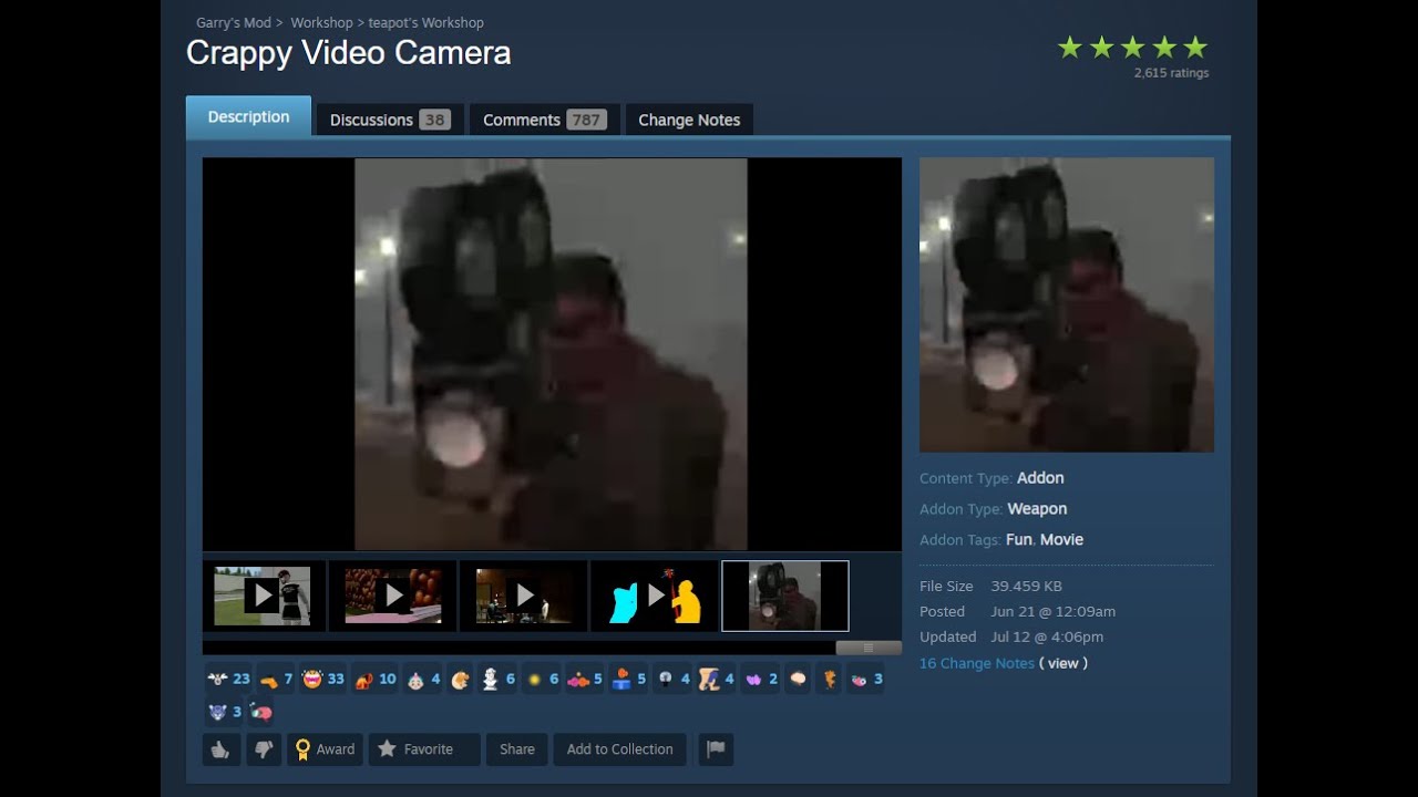 the gmod crappy video camera (THE LOUDEST VIDEO IN EXISTENCE)