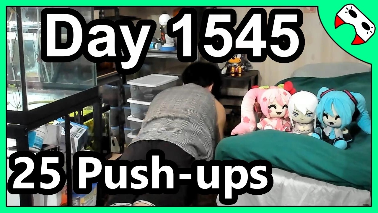 My Self Anime Motivation | 25 Push-ups Day 1545