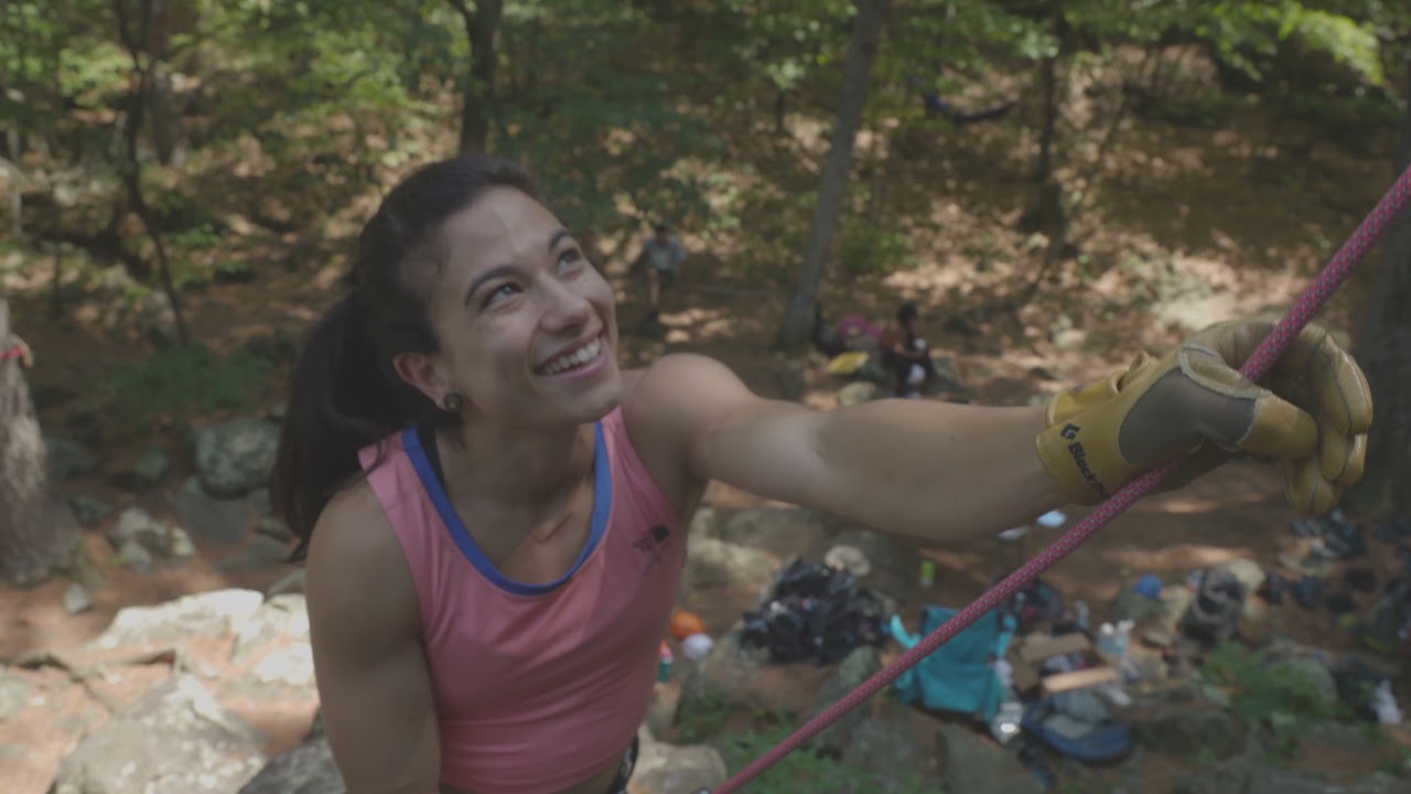 Climbing in MN with Nina Williams and Sam Elias