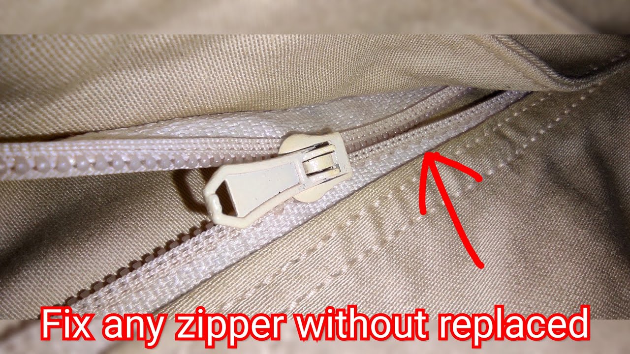 how to fix any zipper without replace in 2 minute