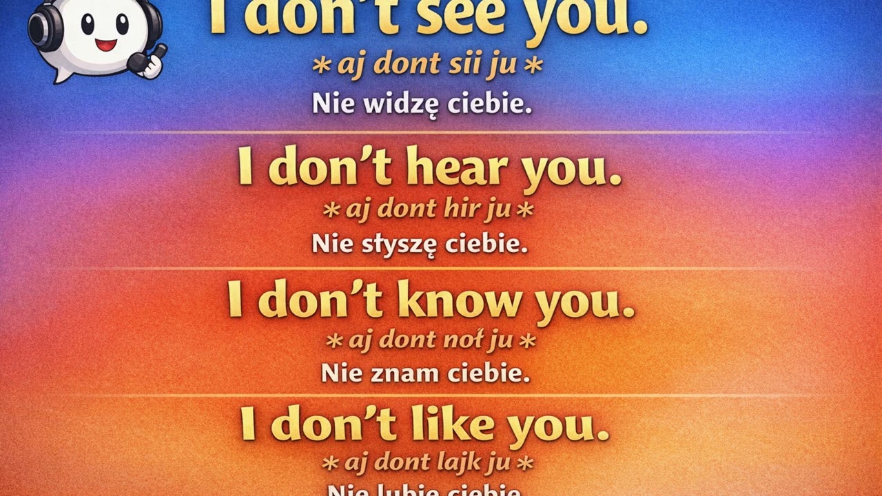 Angielski od podstaw - I don't...