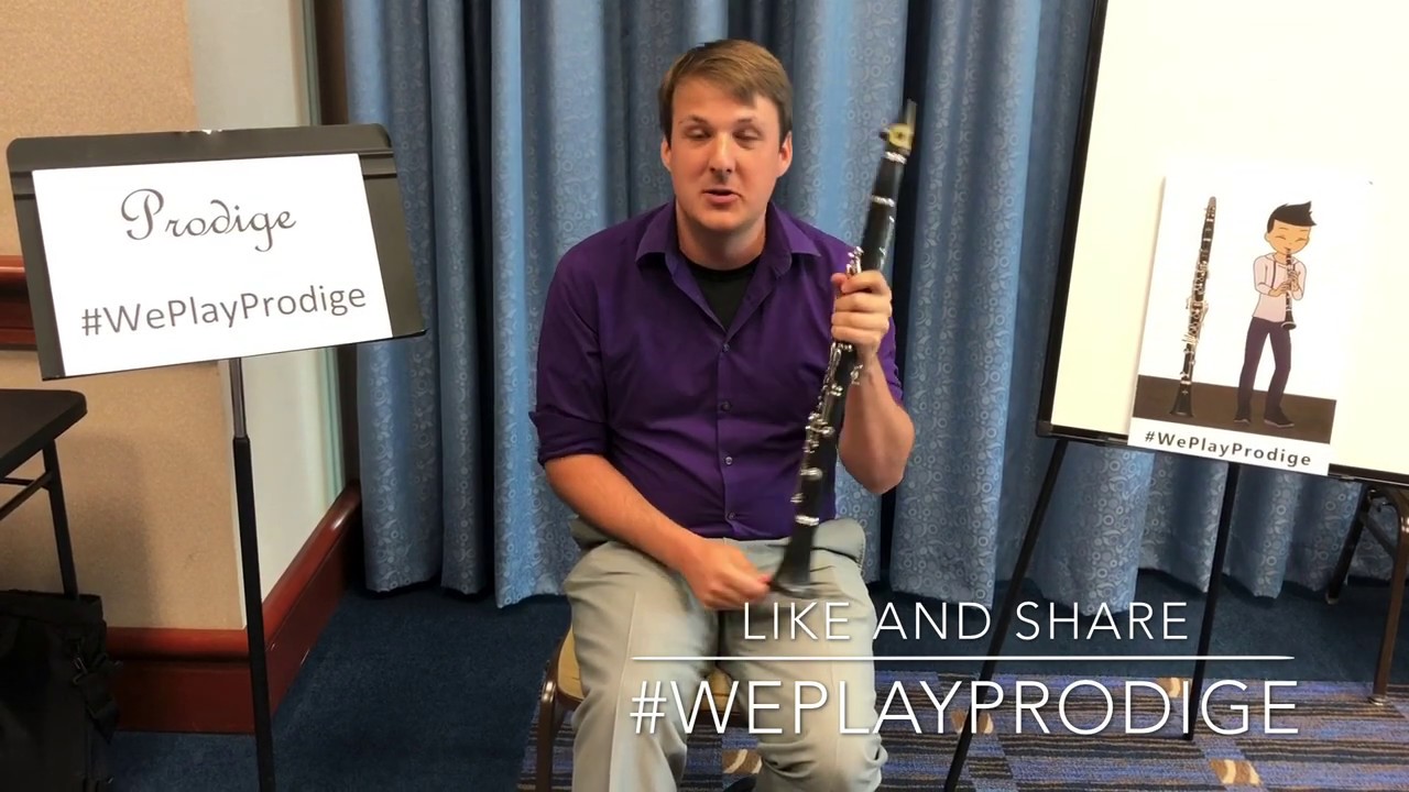 Kip Franklin playtests the Prodige student clarinet